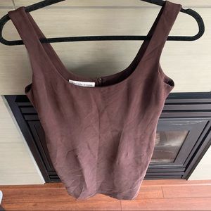 Vintage 90s Y2K Silk Brown Dress